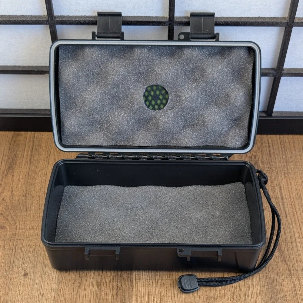 XIKAR Travel Humidor Black Waterproof Crushproof 5-Cigar Case